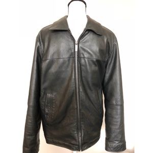 Perry Ellis Portfolio Lambskin Leather Jacket